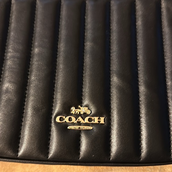 Coach leather Jes crossbody bag linear quilting - Picture 2 of 12